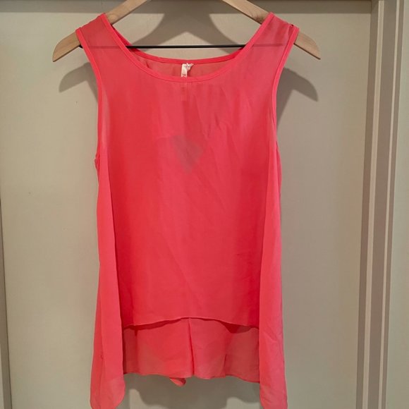 36 POINT 5 Coral Flowy Blouse size S - Picture 1 of 4